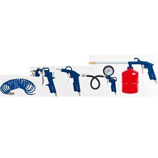 Набір пневмоінструменту FORTE AT KIT-5S Suction 60849 фото