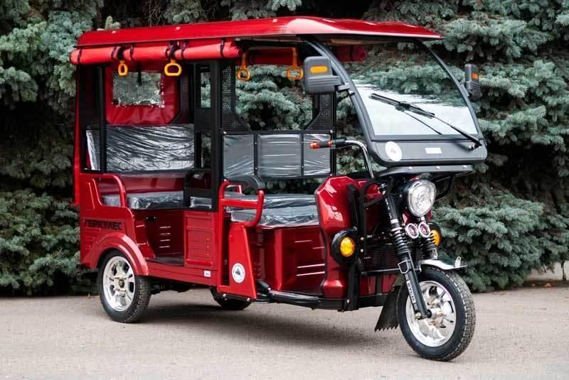 Пассажирский электрический трехколесный мотоцикл ГЕРКУЛЕС e-Riksha 1212560107 фото