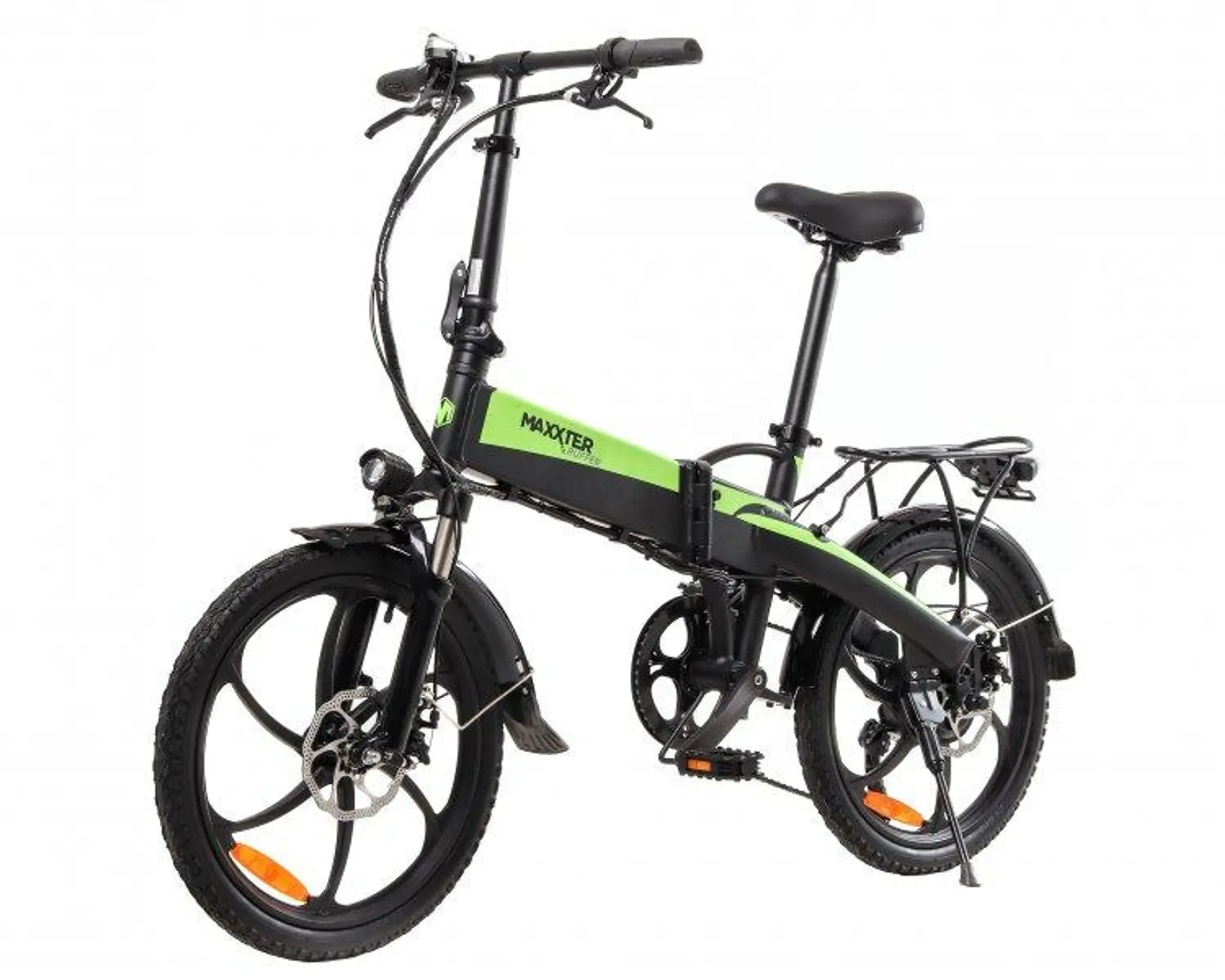 Електровелосипед Maxxter RUFFER (black-green) — купити з доставкою по Україні