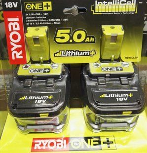 Акумулятори Ryobi RB18LL50 (2 акумулятори) 5,0 А/ч. 5133002648 фото
