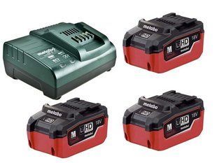 Набор аккумуляторов METABO 3 X LIHD 5,5 AH, (ASC 30-36 V) (685074000) фото