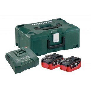 Базовий комплект акумуляторів Metabo 2xLiHD5.5 Ah+ASCUltra+Metaloc 685077000 фото