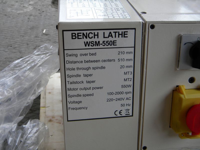 Cтанок токарний по металу Wintech WSM-550E 000014840 фото