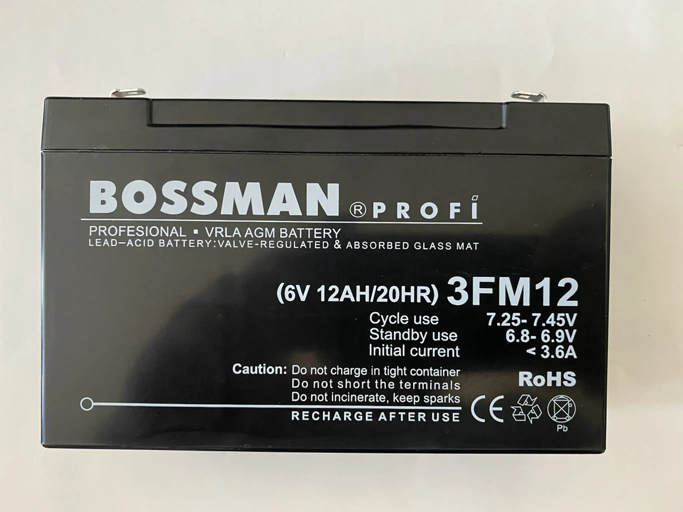 Акумулятор для дитячих електромобілів Bossman-Profi 3FM12 — купити з доставкою по Україні