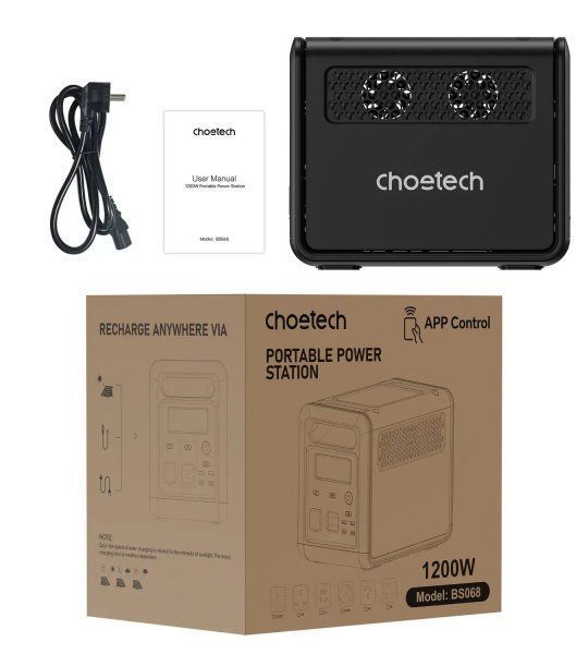 Зарядна станція Choetech BS068-EU-BKGY 1200 Вт 1607794 фото