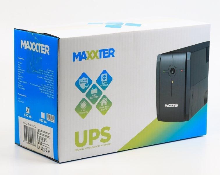 Джерело безперебійного живлення Maxxter MX-UPS-B650-02 650 VA Basic Series 1708587784 фото