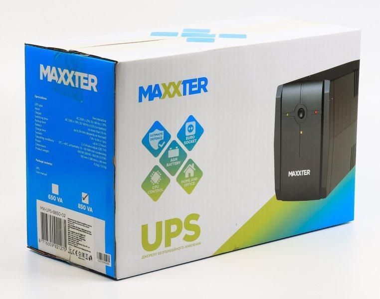 Джерело безперебійного живлення Maxxter MX-UPS-B850-02 850 VA 1708589813 фото