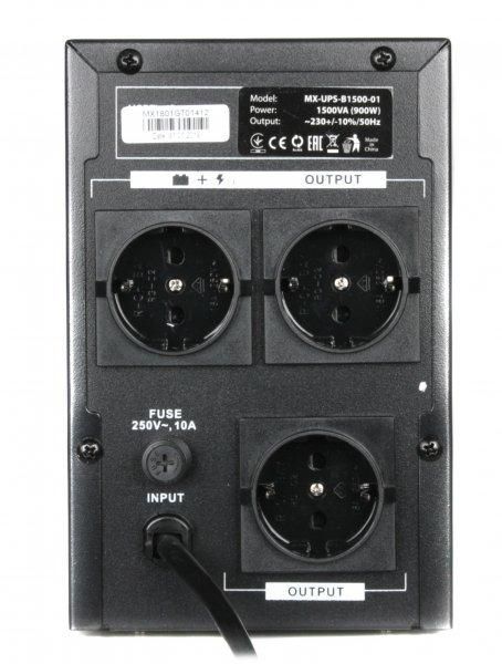 Джерело безперебійного живлення Maxxter MX-UPS-B1500-01 1500 VA Basic Series 1708598173 фото
