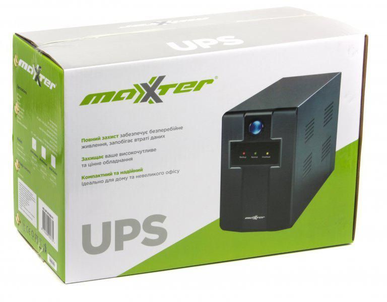 Джерело безперебійного живлення Maxxter MX-UPS-B1500-01 1500 VA Basic Series 1708598173 фото