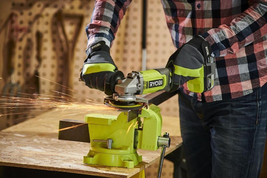 Шлифмашина угловая Ryobi ONE+ RAG18125-0 125мм (без АКБ и ЗУ) 5133005403 фото