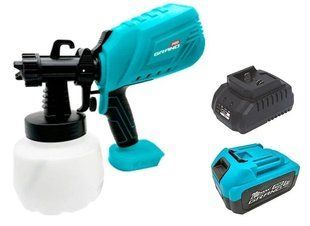 Аккумуляторный краскопульт GRAND КЭ-20V/PRO (2акк.2 А/ч +зарядка ЗУ-20/2,4) 090115461 фото