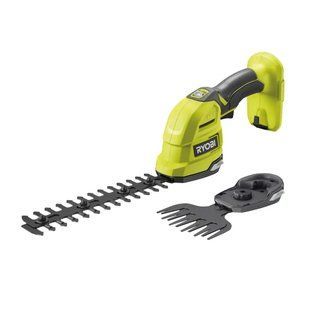 Ножиці акумуляторні для трави Ryobi RY18GSA-0 + насадка-кущоріз ONE+ 5133005764 фото