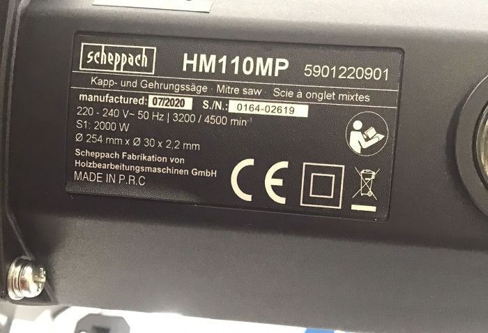 Торцювальна пила Scheppach НМ110МР 5901220901 фото