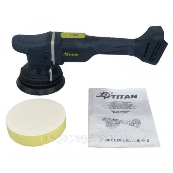 Аккумуляторная эксцентриковая шлифмашина Титан TDA1521B-CORE Brushless 02201909757 фото