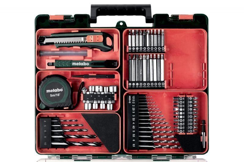 Дриль-шуруповерт Metabo BS 18 Mobile Workshop (набір аксесуарів, 74шт.) 602207880 фото