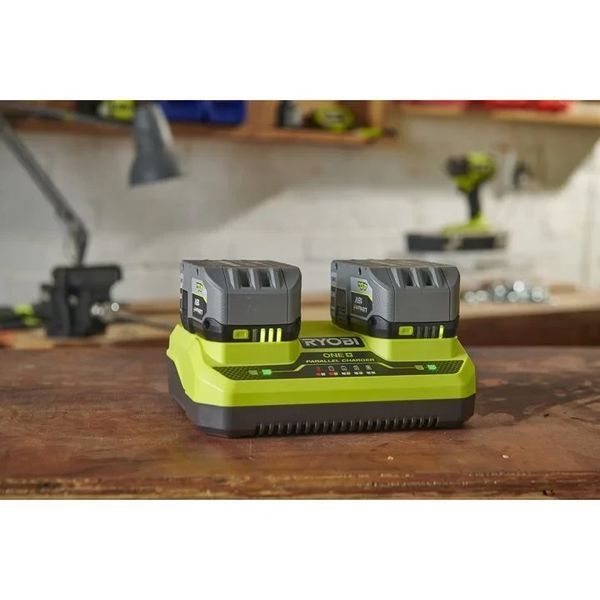 Двопортовий зарядний пристрій Ryobi RC18240 18 В, ONE+ 5133005579 фото