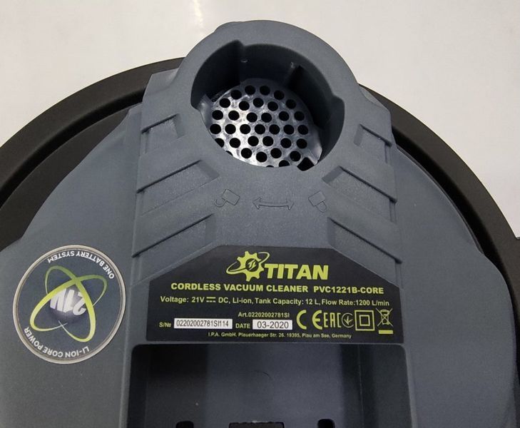 Акумуляторний пилосос Titan PVC1221B CORE 02202002781 фото