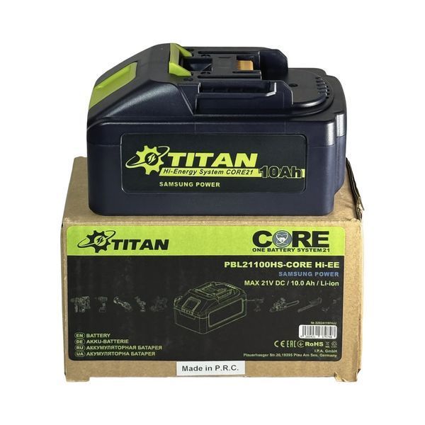 Батарея акумуляторна TITAN PBL21100HS-CORE Hi-EE 21В 10 А&middot;год (високовідні елементи Samsung 21700) 2202411974 фото