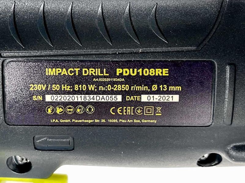 Ударний дриль TITAN PDU108RE 02202011834 фото