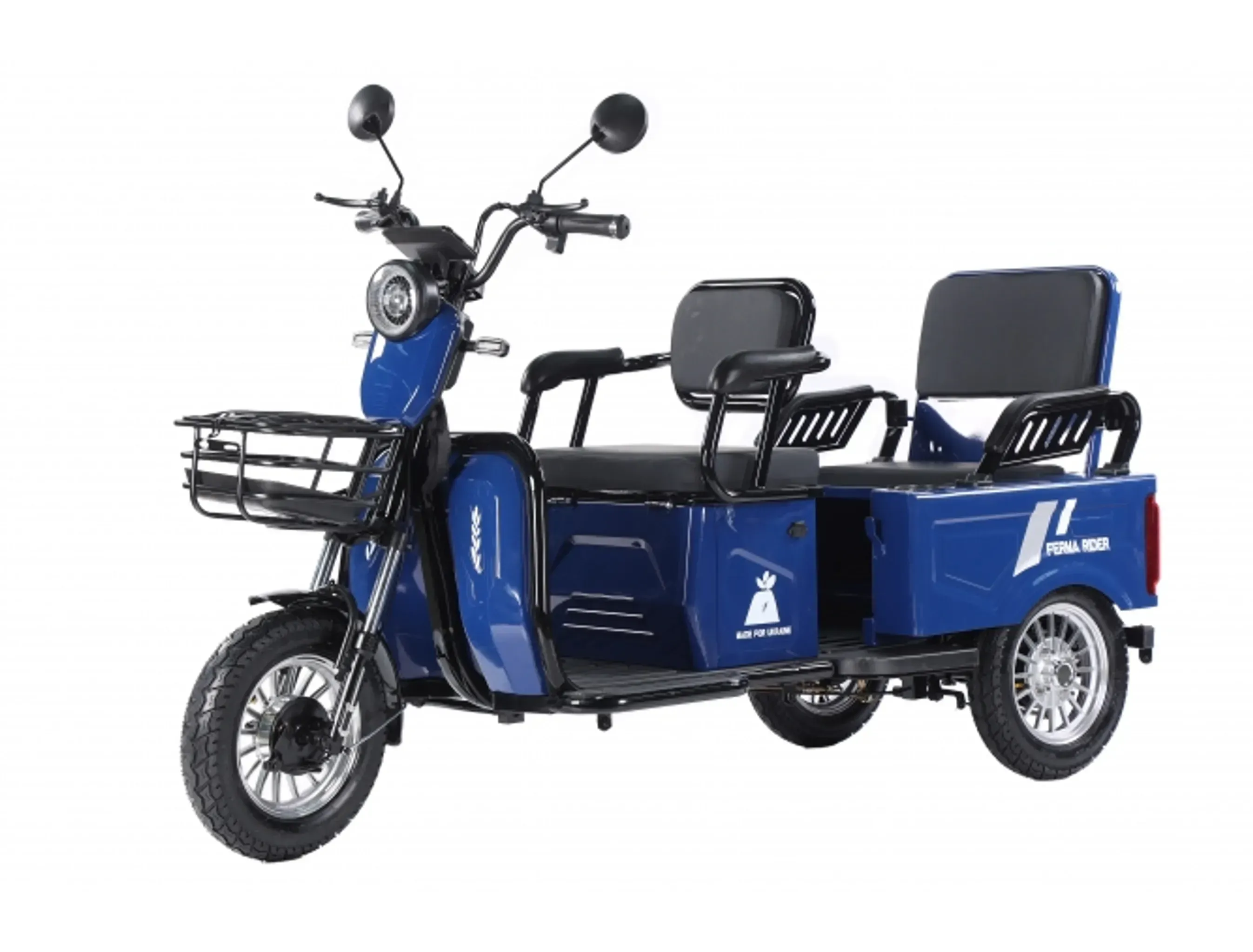 Триколісний електроскутер Ferma Rider 2000 W 72V Синій — купити з доставкою по Україні