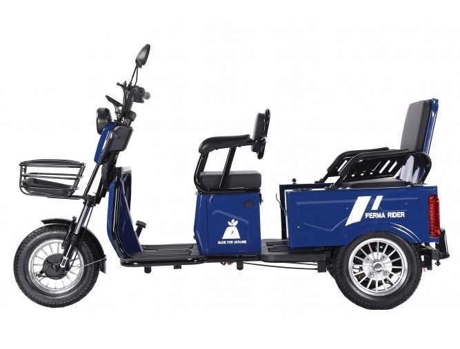 Триколісний електроскутер Ferma Rider 2000 W 72V Синій Ferma Rider фото