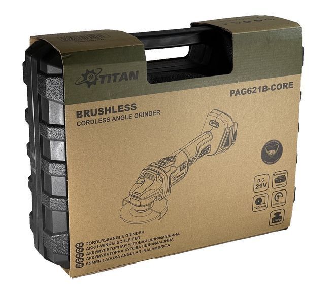Болгарка TITAN PAG621B-CORE Brushless (Каркас) 090112468 фото